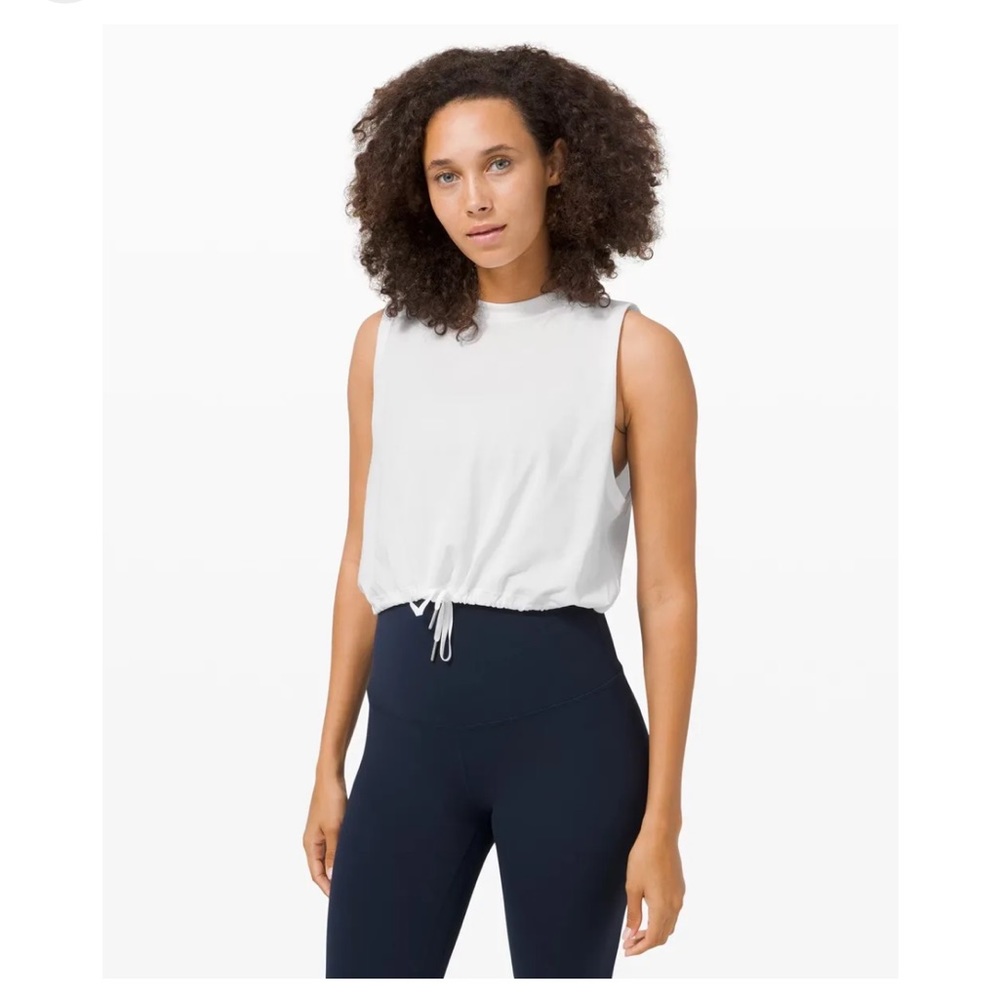 LULULEMON ADAPT TO YOU DRAWSTRING TANK SIZE 8